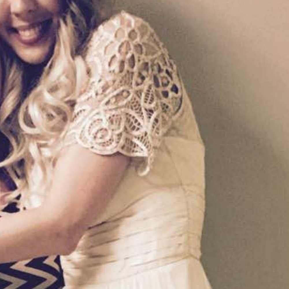 Silken poetry elegant hand crocheted top s